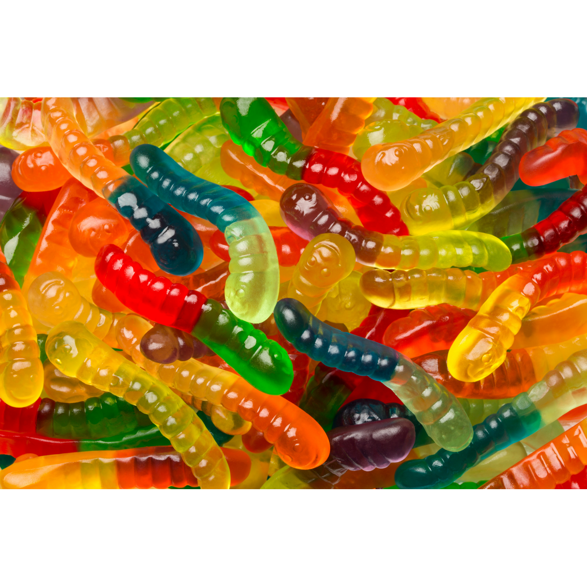 Albanese Confectionery-12 Flavor Mini Gummi Worms 27 oz. Share Size Bag-53466-Legacy Toys